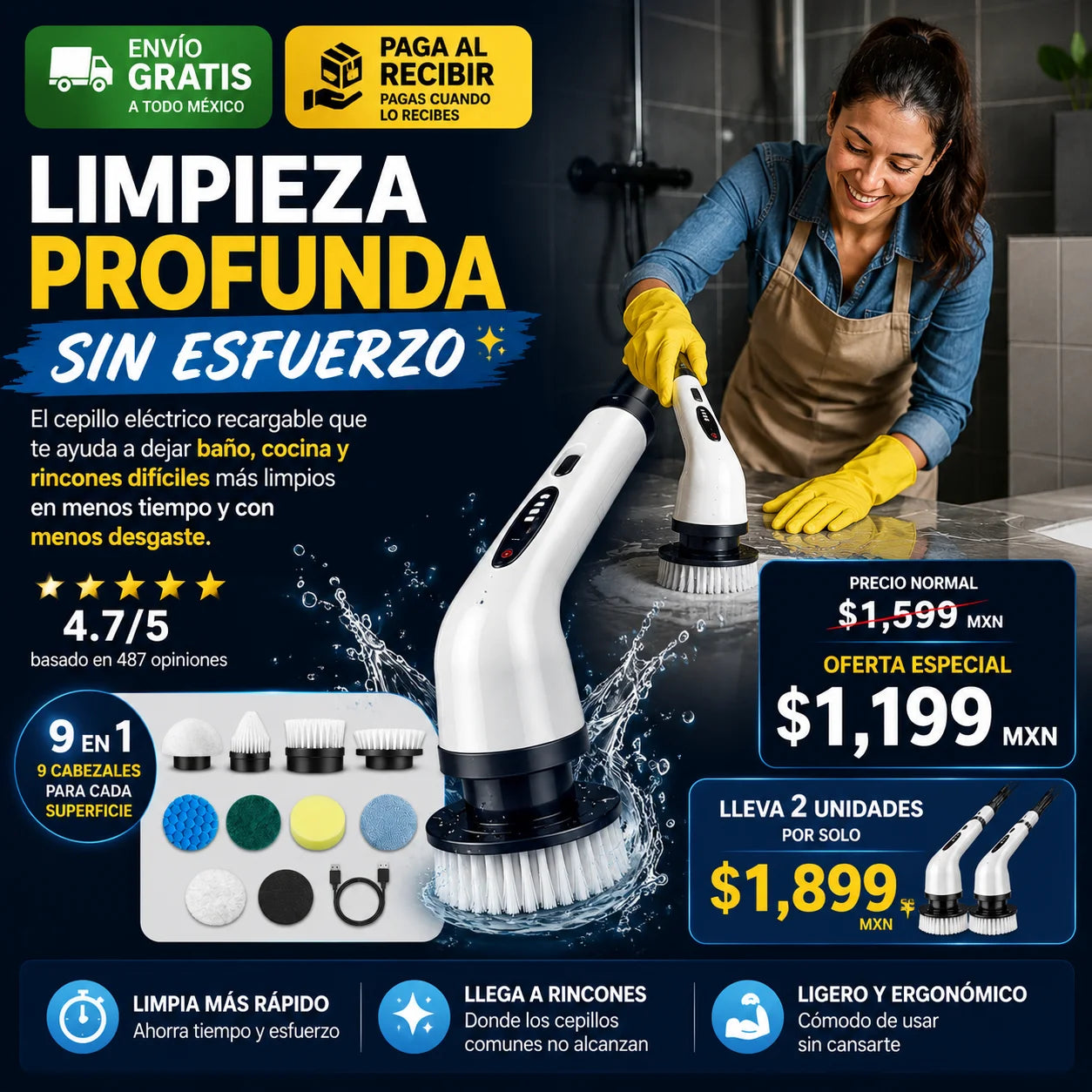 ✨Limpieza profunda sin esfuerzo✨